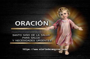 Niño de la salud escucha mis plegarias.